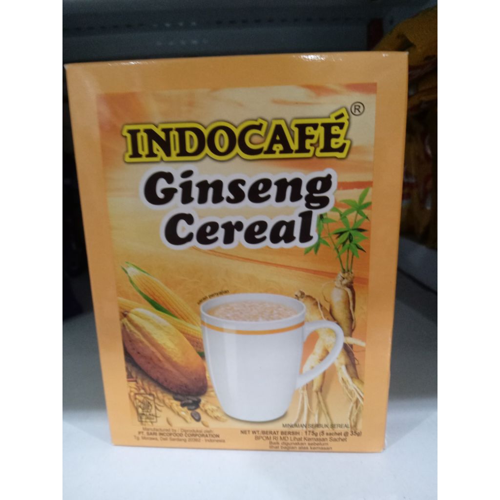 

indocafe ginseng cereal box 5 sachet