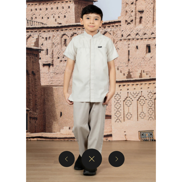 Elzatta Koko Anak Muslim Terbaru Koko Anak Cotton Embroiderry