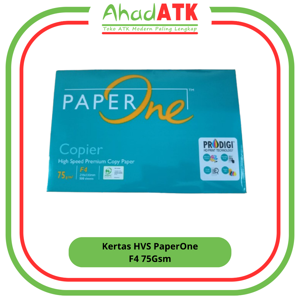 

KERTAS HVS PAPERONE F4 75Gsm UNTUK PRINT & FOTOCOPY