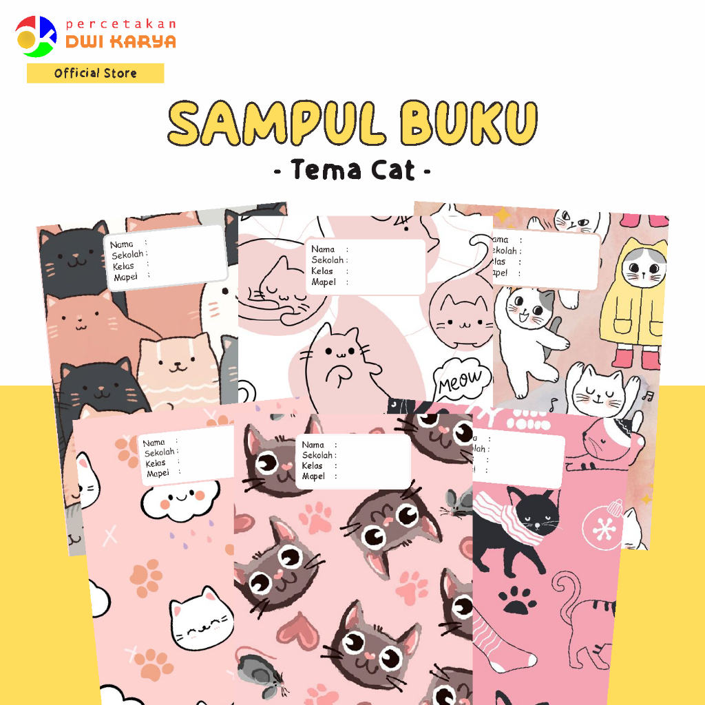

[PAKET] SAMPUL BUKU CAT 6 LEMBAR SAMPUL BUKU AESTHETIC