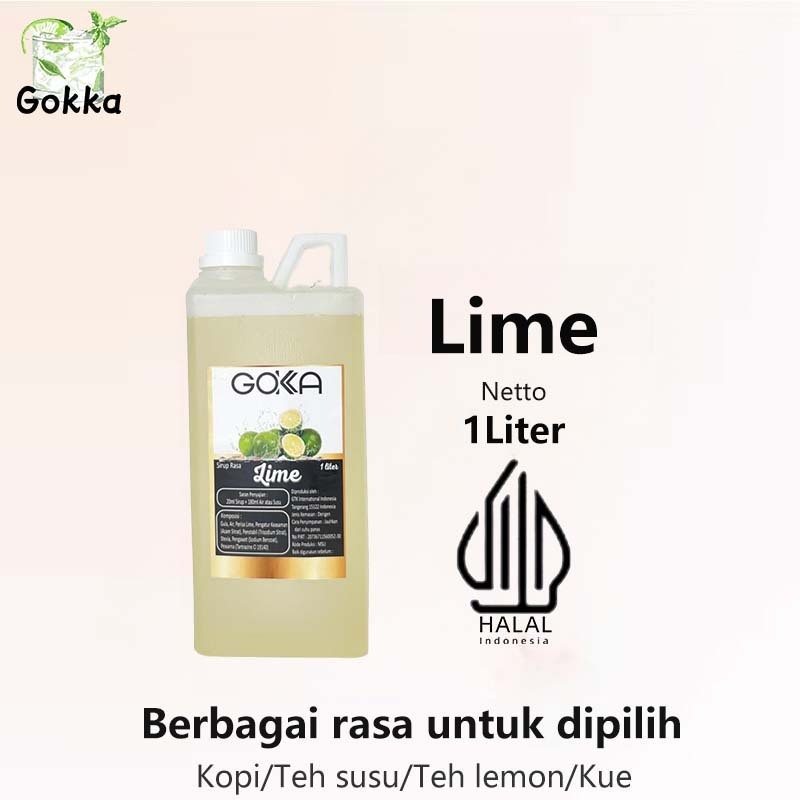 

Gokka Lime Syarup 1l - Sirup Lime Gokka - Halal