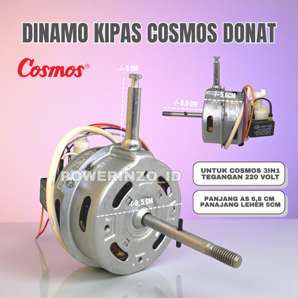 DINAMO KIPAS ANGIN COSMOS /  3IN1 MODEL DONAT