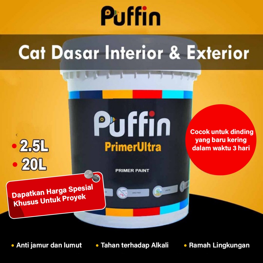Cat dasar exterior Puffin Primer Ultra 2.5L