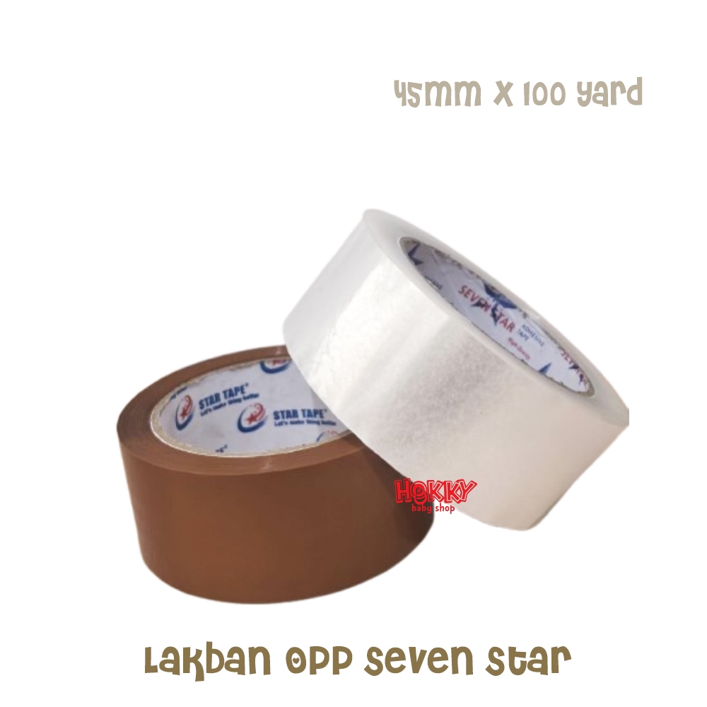 

Lakban OPP Seven Star 45mm 100 yard | Isolasi Besar Selotip Murah