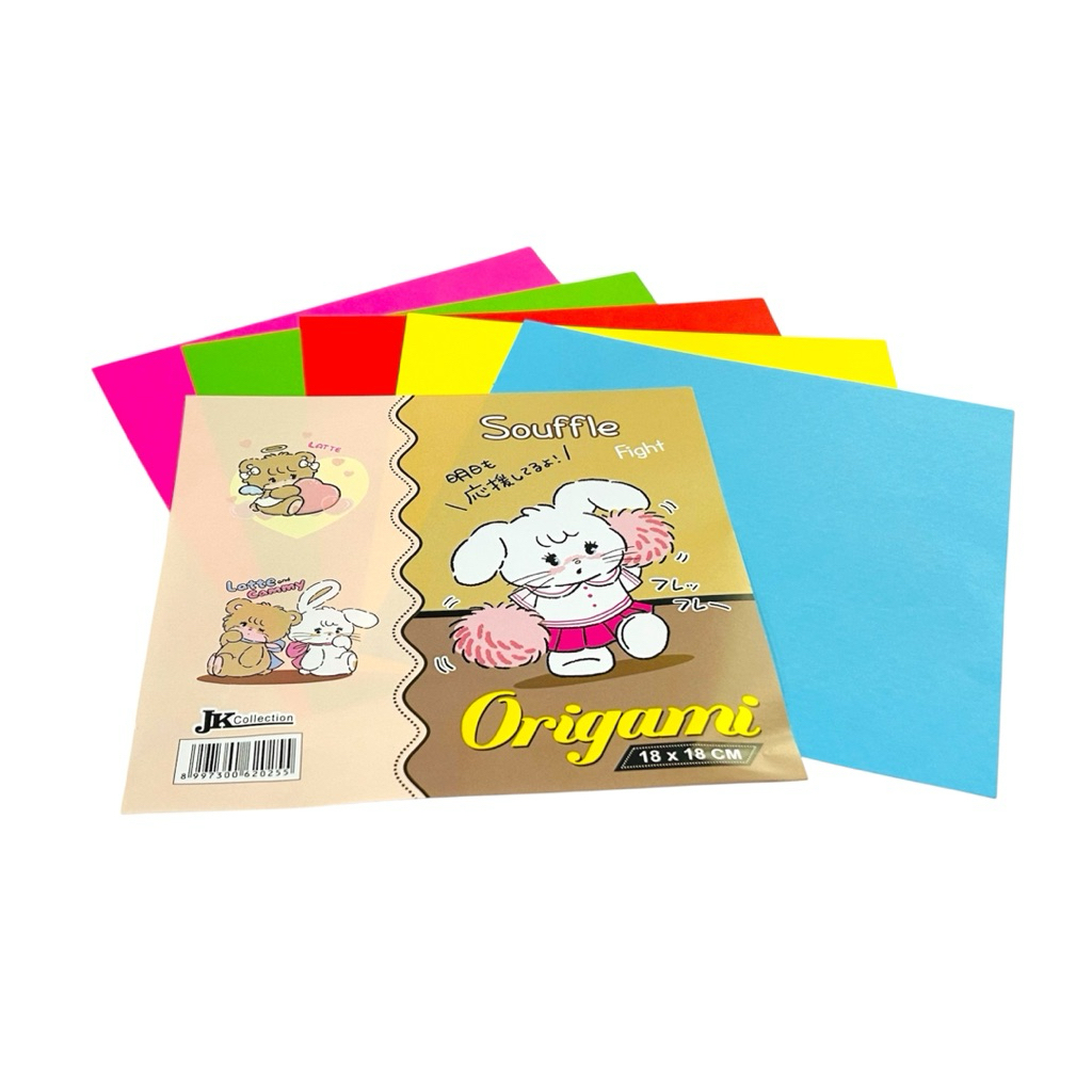 

ORIGAMI/KERTAS LIPAT 2@18x18 FLOURENSENT ISI 20 LEMBAR