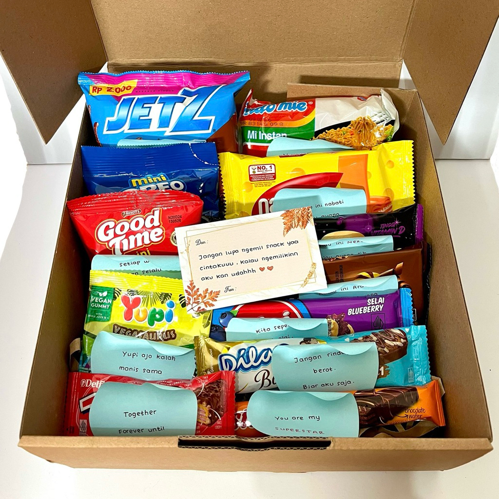

Snack Box kata kata/ Gift Box kata kata/ Hampers Ulang Tahun Hadiah Kado Ulang Tahun