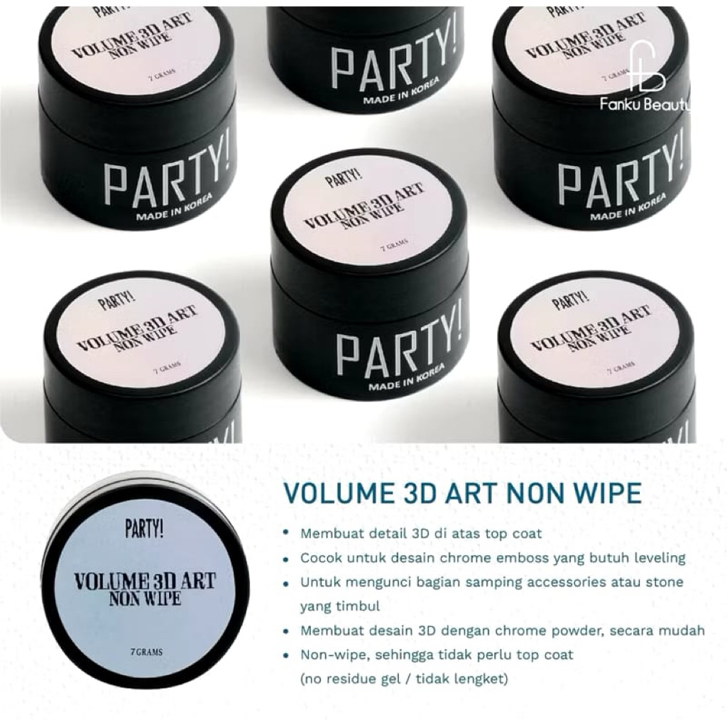 

VOLUME 3D ART NON WIPE PARTY! ORIGINAL - DESIGN TIMBUL PARTY