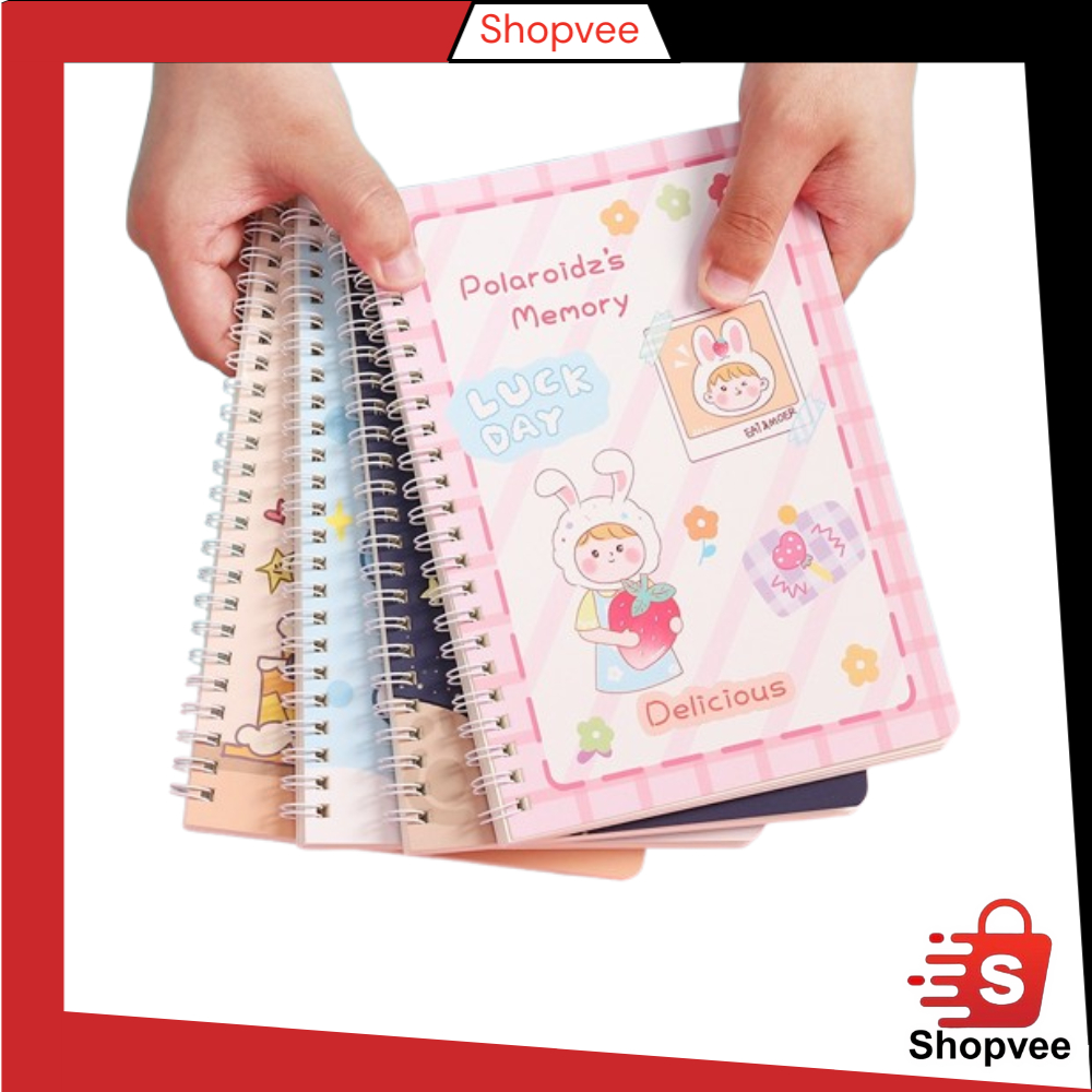 

Shopvee Notebook Ring Motif Random A5 / Buku Tulis Sekolah Isi 60 Lembar / Buku Catatan / Buku Diary / Buku Tulis Random Y3435