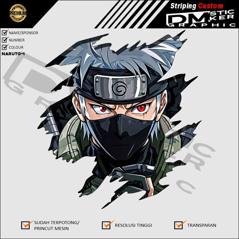 

Sticker Vynil Anime NARUTO Stiker Sudah Printcut Siap Tempel KODE NARUTO-B