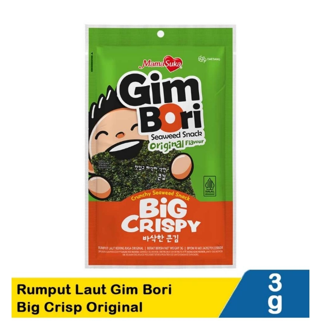 

Mamasuka Rumput Laut Gim BoriBig Crisp 3G