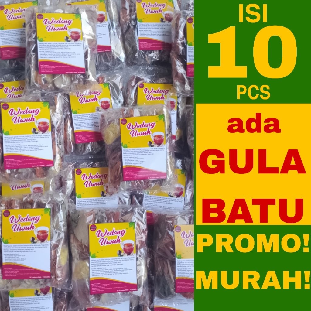 

Wedang UwuH Plus Gula Batu Isi 10PCS Khas Jogja. (PROMO!!!)
