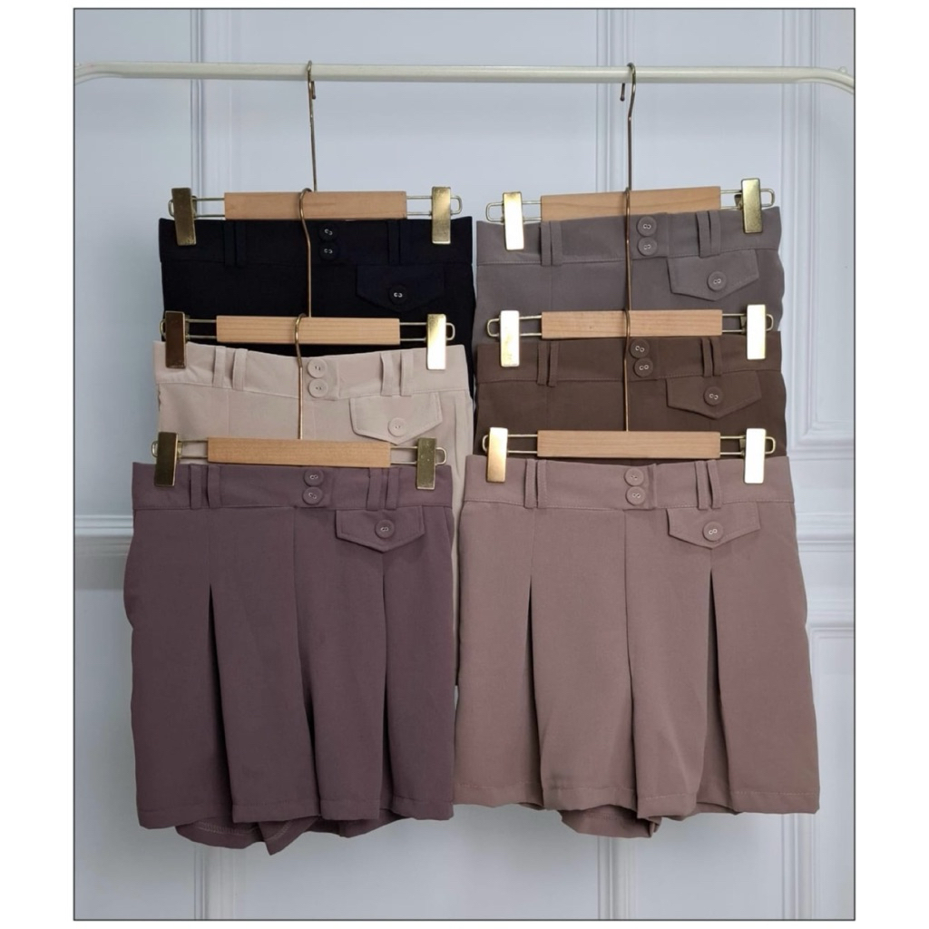QueenNF - Korean Mini Pants / Celana Pendek Wanita Korean Style / Celana Pendek Fashion