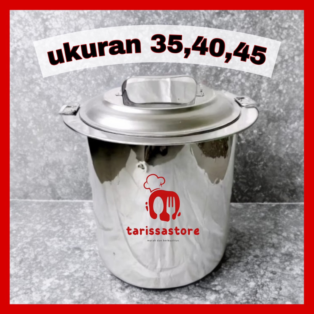 dandang mie ayam sekat permanen uk besar 35 40 45