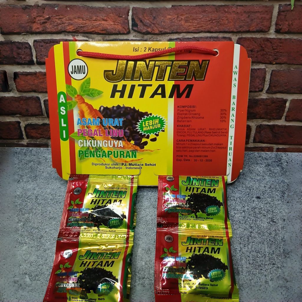 JINTEN HITAM Kapsul Kemasan Renceng