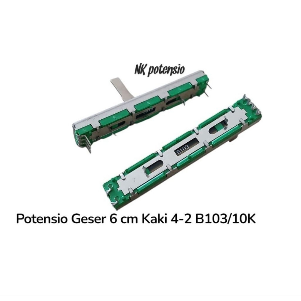 POTENSIO GESER 6CM KAKI 4-2 B10K