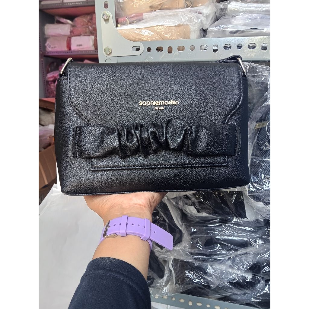 Tas Frise Black Sling by Sophie Martin Paris