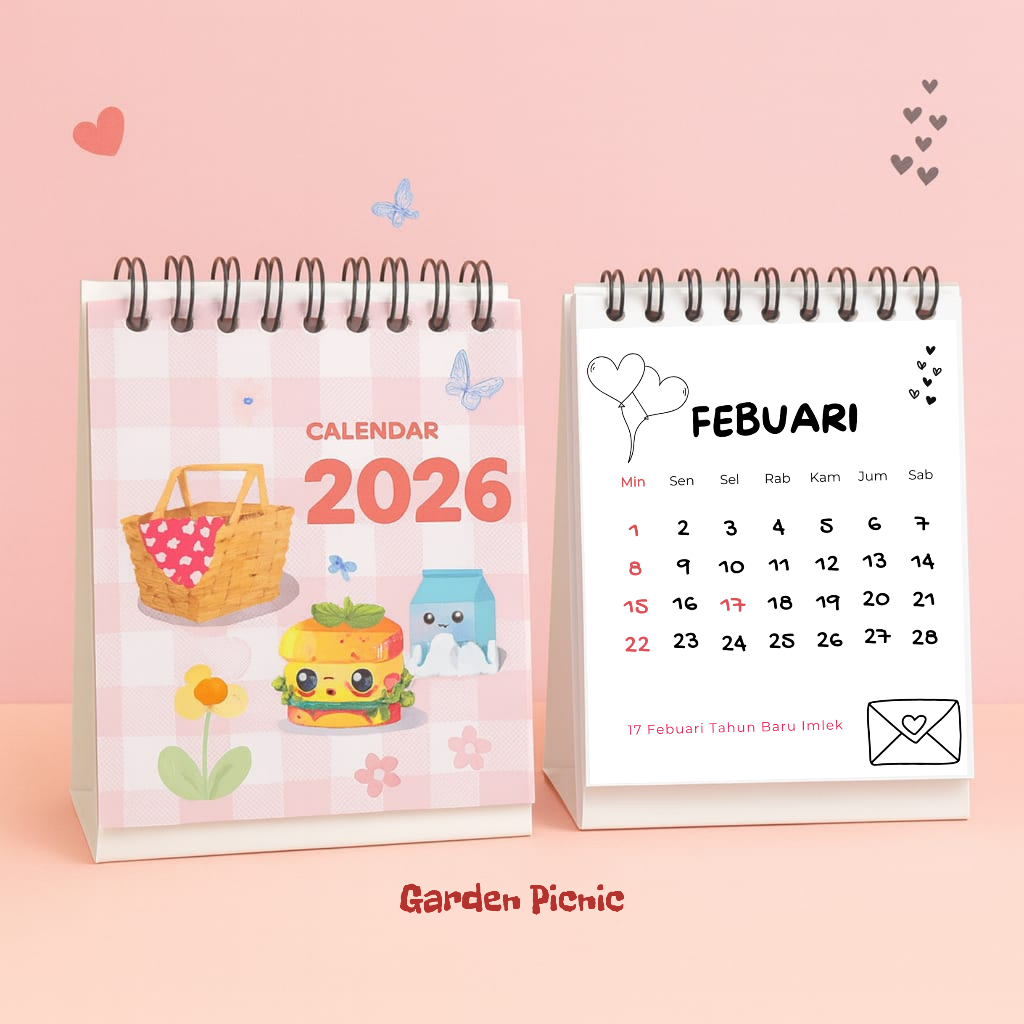 

{NEW} Kalender 2026 / Calender 2026 / Kalender Meja 2026 / Kalender Mini 2026 / Kalender Meja