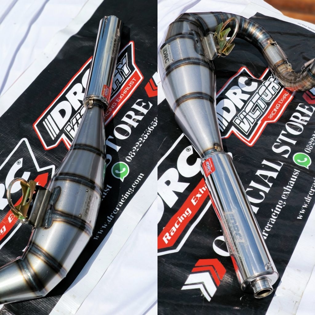 KNALPOT VESPA RACING DRC VICTORY BUANG KIRI KHUSUS