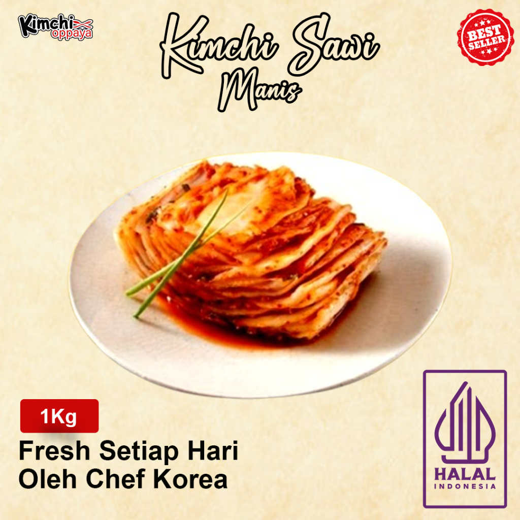 

Kimchi Sawi Rasa Manis Korea 1Kg Halal Authentic Korea