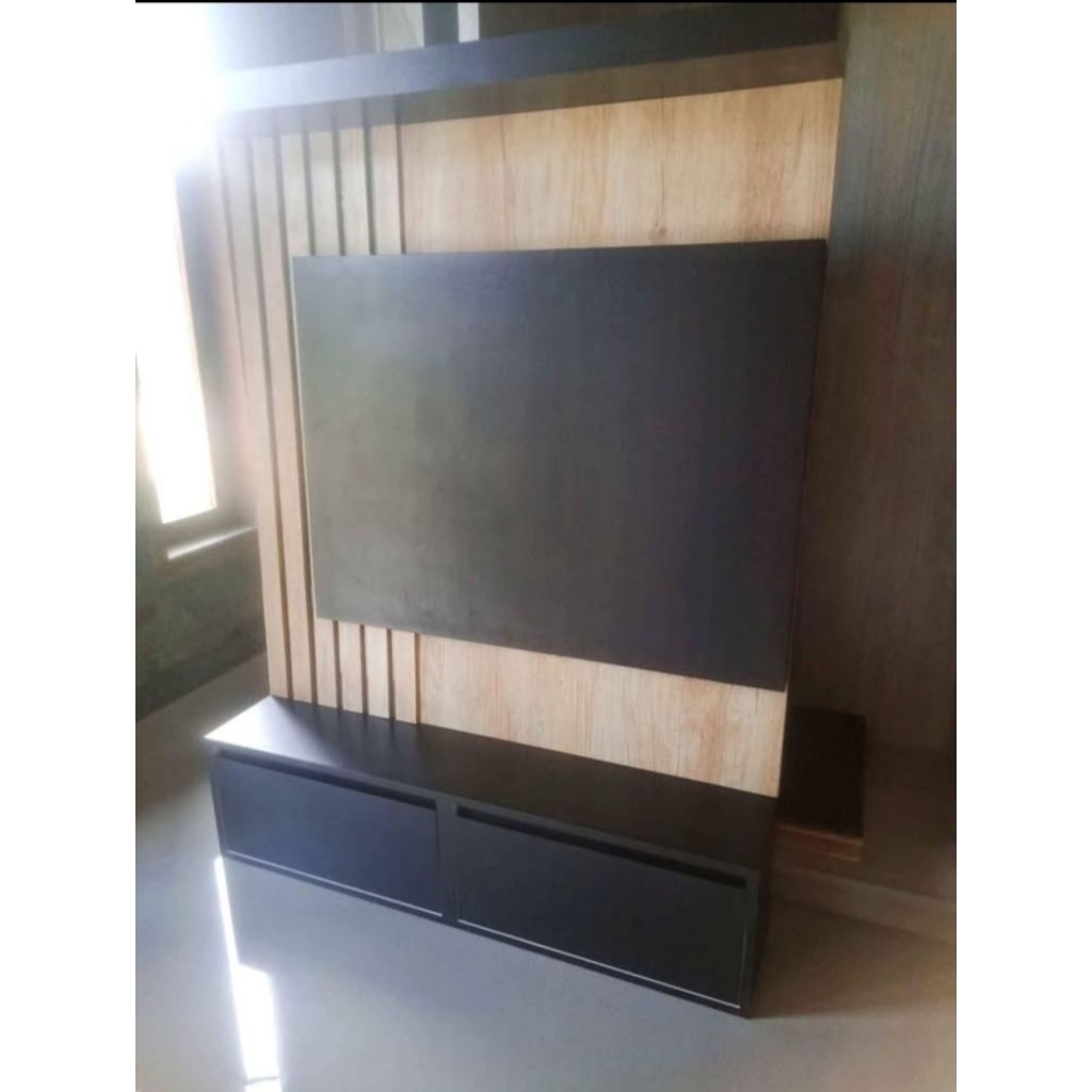 backdrop tv /meja tempat tv /rak tv minimalis