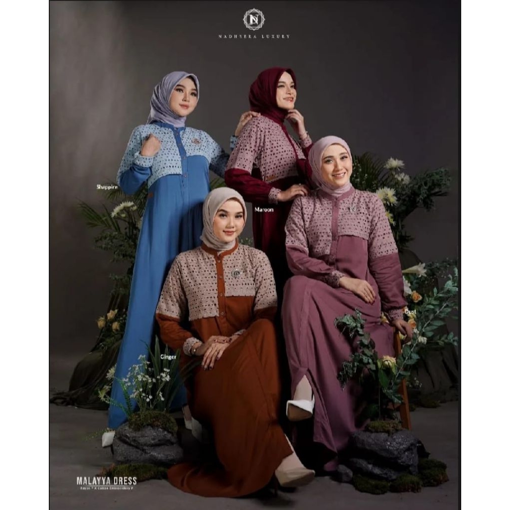 Malaya dress, gamis crinkle kombinasi brukat Malika,gamis dewasa jumbo busui bahan crinkle mix bruka