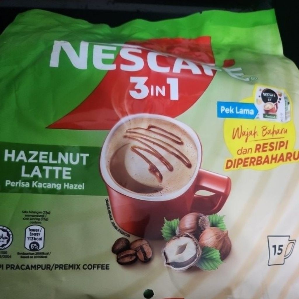 

nescafe latte hazelnut