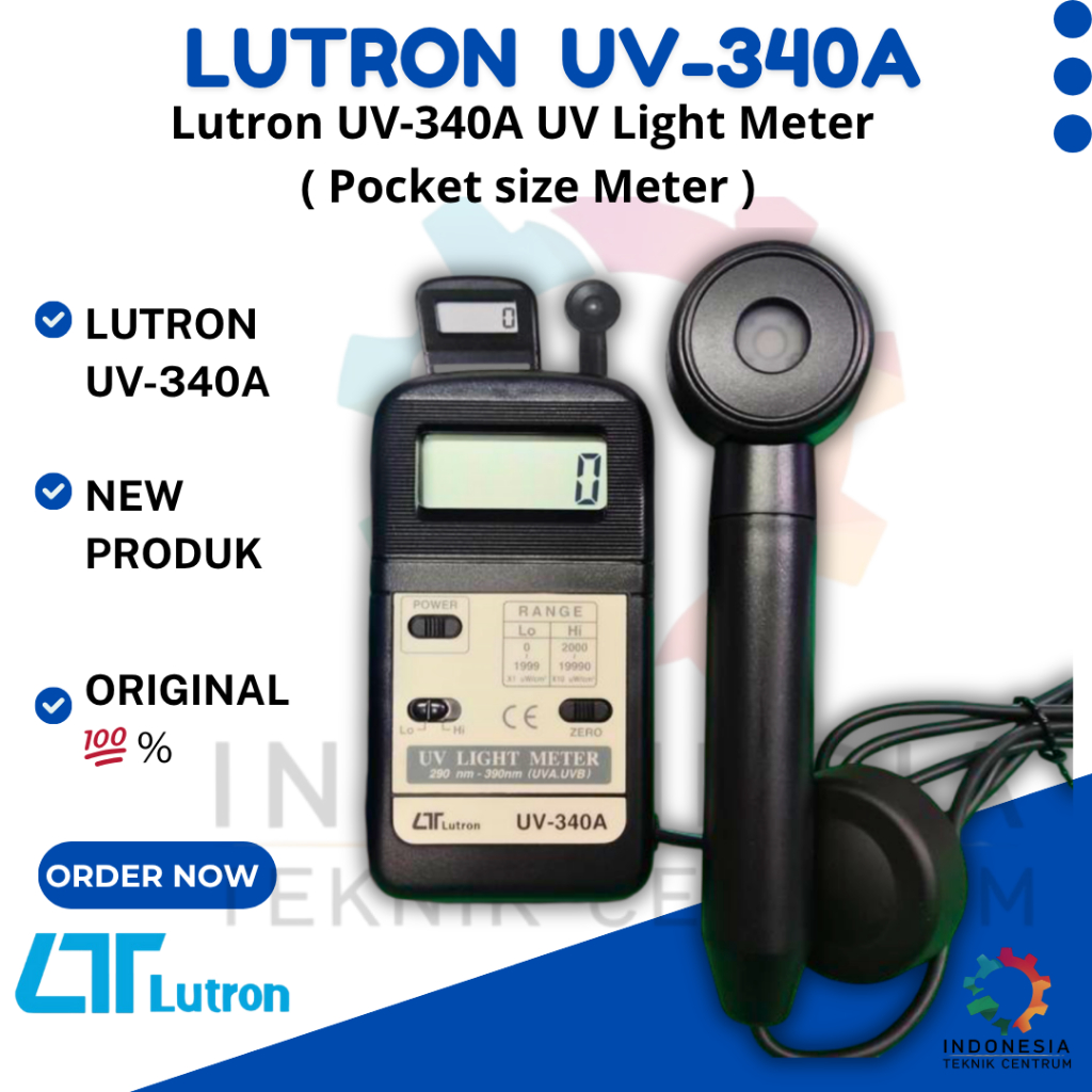 Lutron UV-340A UV Light Meter UVA & UVB