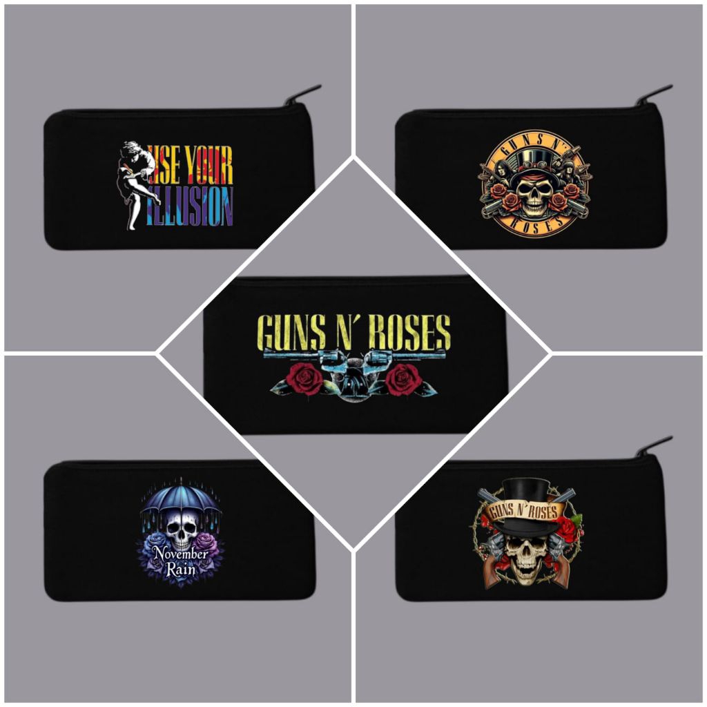 

Tempat pensil grup guns n roses/Tepak kanvas premium/Tempat alat tulis/Tempat kosmetik/Tempah hp/Tempat dokumen kartu/Pouch
