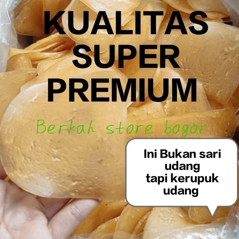 

Kerupuk udang mentah 2 kg Super Premium / Krupuk Udang Asli