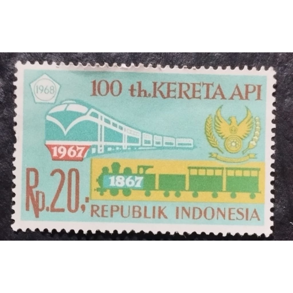 

Prangko Indonesia Usia 58 Tahun. Peringatan 100 Tahun Kereta Api