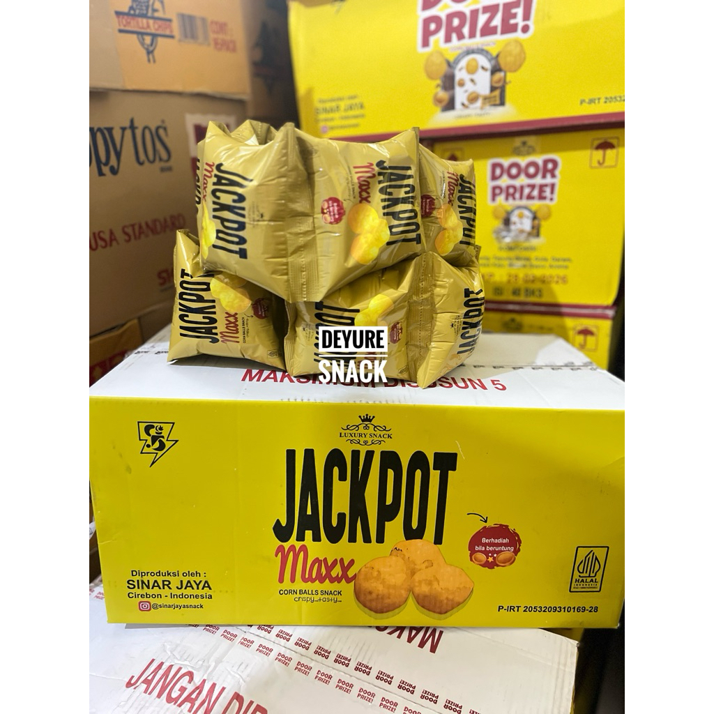 

Jackpot Maxx 1 karton dus isi 40 renteng Corn Ball snack