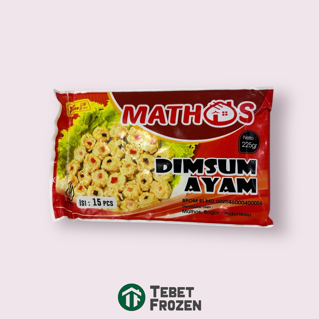 

MATHOS DIMSUM AYAM 225GR (ISI 15PCS) - TEBET FROZEN