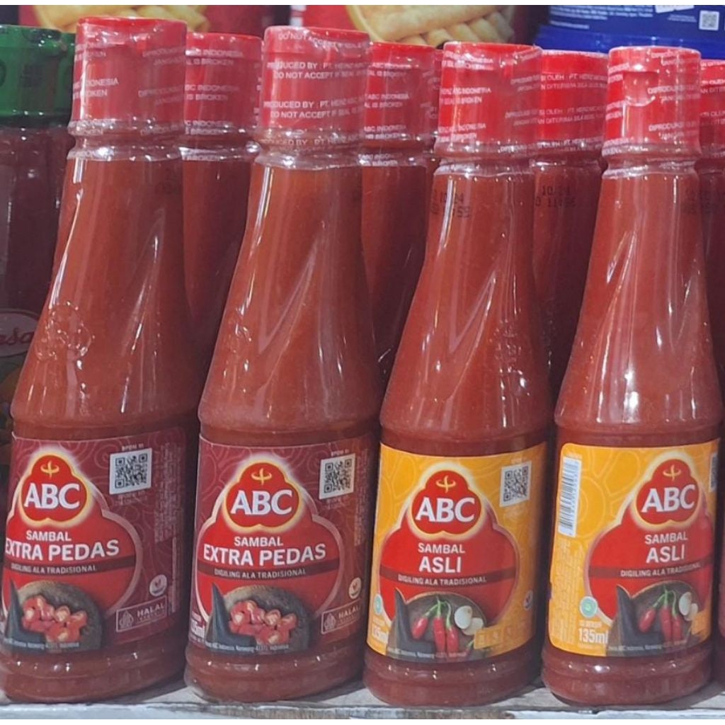 

Abc Sambel Botol 135ml ( asli, extra pedas) 1dus/48pcs