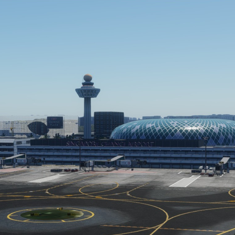 X Plane 11 / X Plane 12 Addon - Cloudsurf Asia Simulations Singapore Changi (WSSS) Scenery Airport +