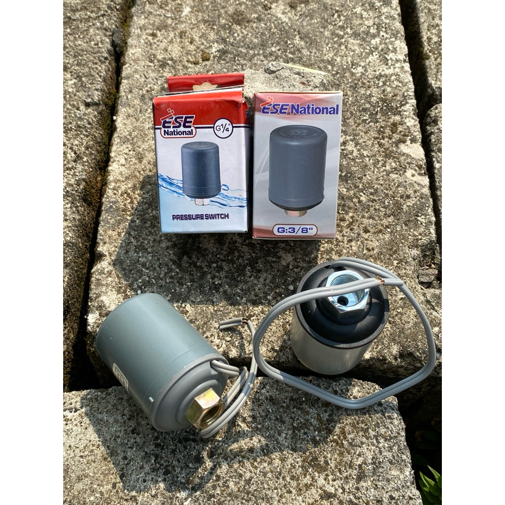 Pressure Switch ESE National & Radar Otomatis Pompa Air – 1/4” & 3/8” | Sensor Tekanan Pompa Jet Pum