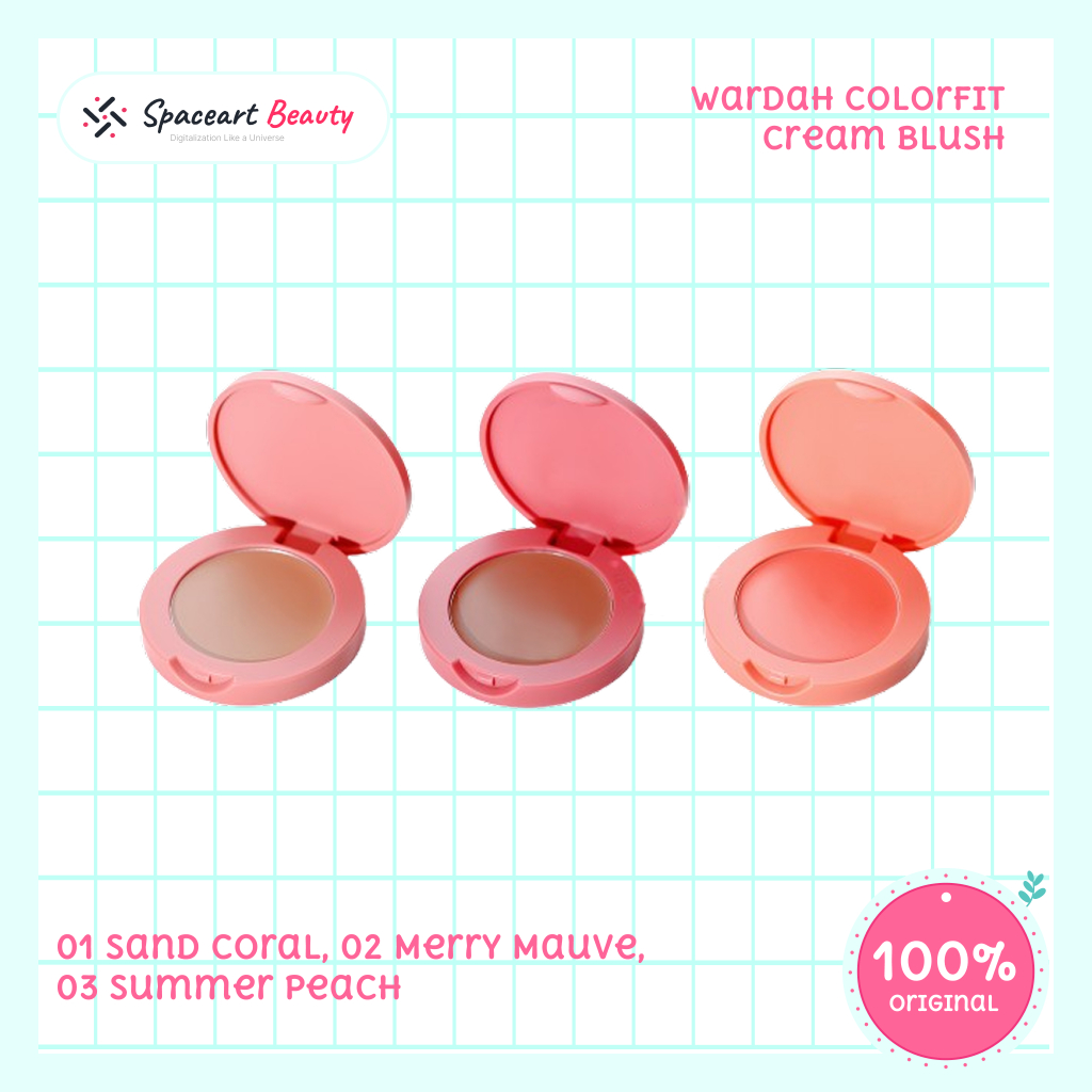 Wardah Colorfit Cream Blush On Krim Tahan Lama Natural Glowing Cocok Semua Kulit