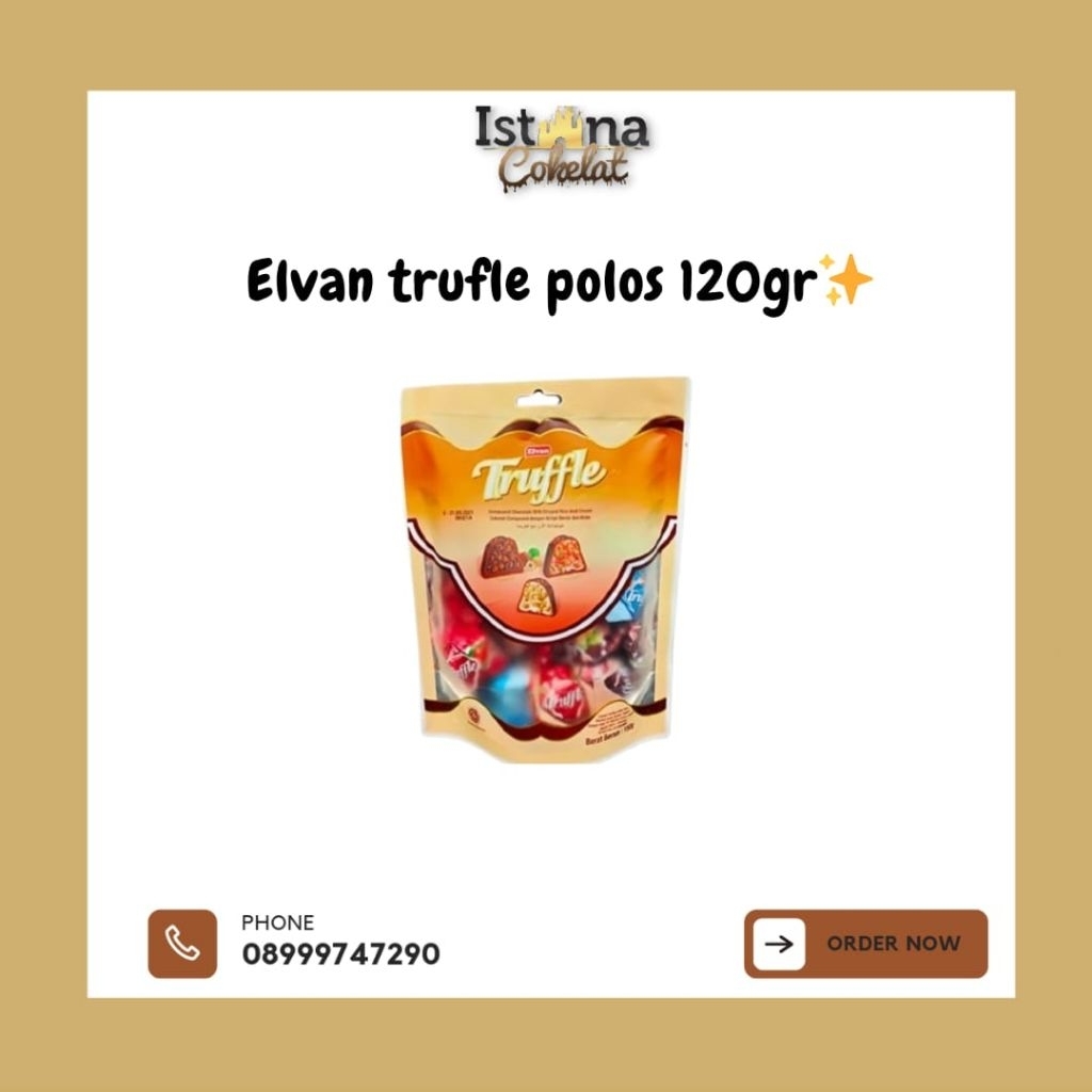 

[Cokelat] Elvan Truffle Cokelat Turkey 1kg, 400gr, 120gr, dan 115gr