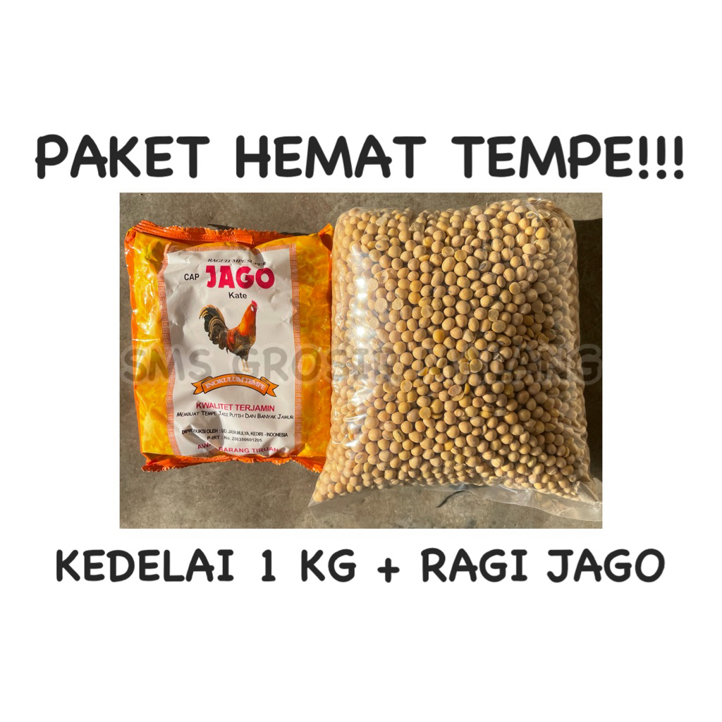 

PAKET TEMPE RAGI JAGO / PAKET TEMPE HEMAT / PAKET KEDELAI DAN RAGI TEMPE JAGO