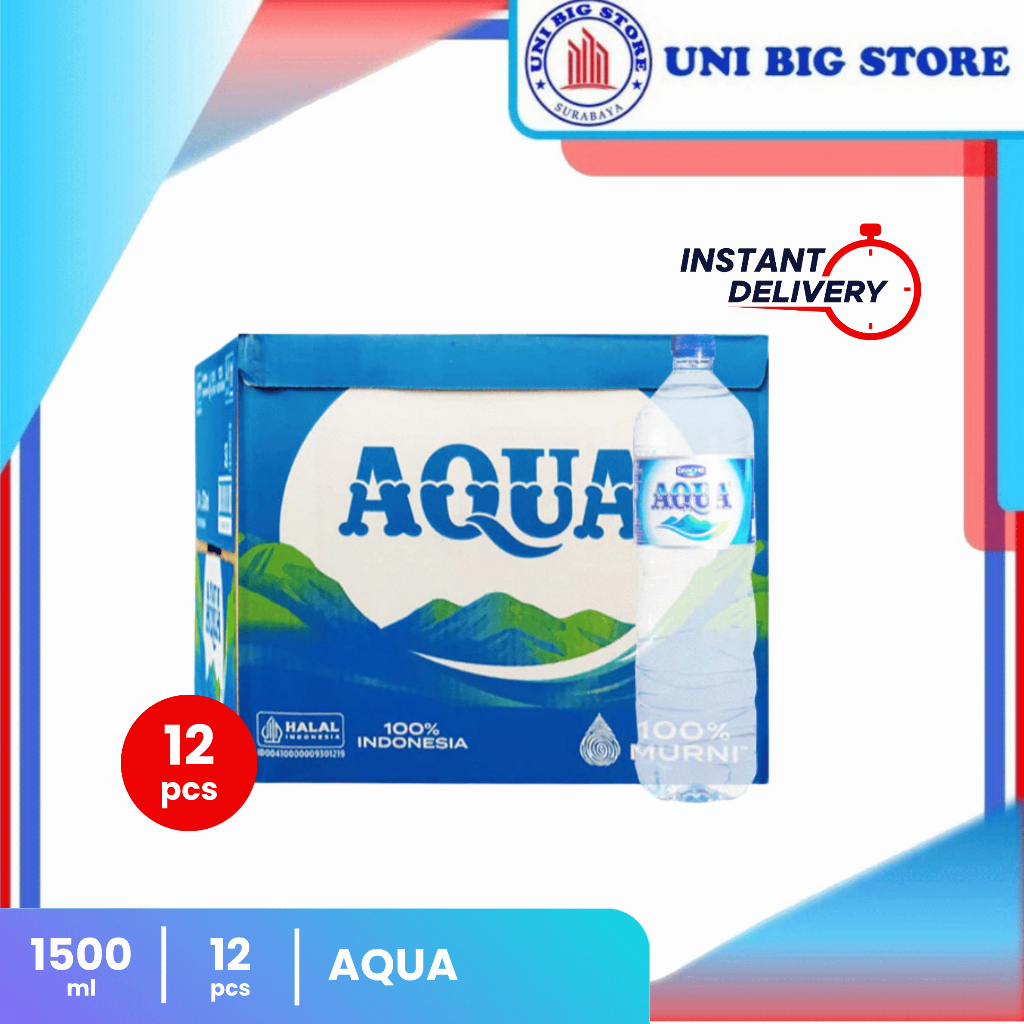 

AQUA Air Mineral 1500 ml DUS 12 Pcs Botol