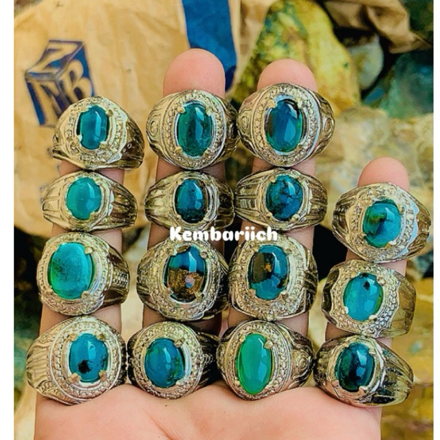 Batu cincin bacan doko kembang natural akik bacan Maluku top hq