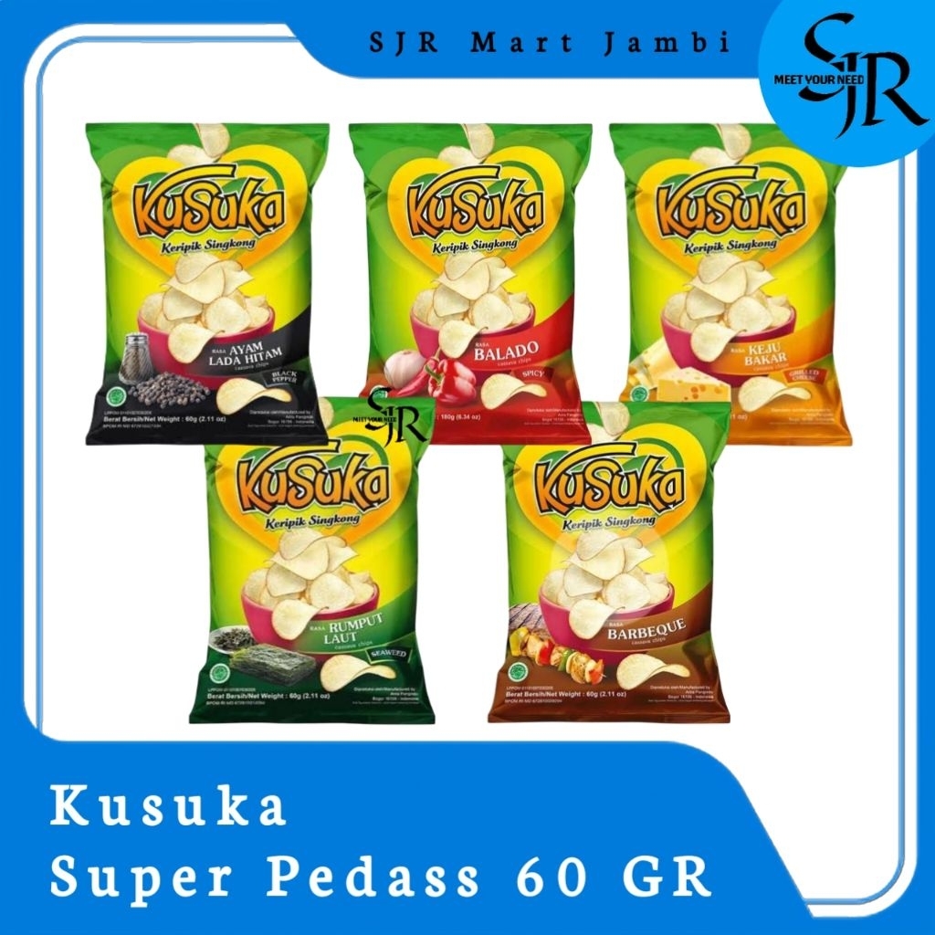 

[Snack] Kusuka Keripik Singkong 60gr | Aneka Varian