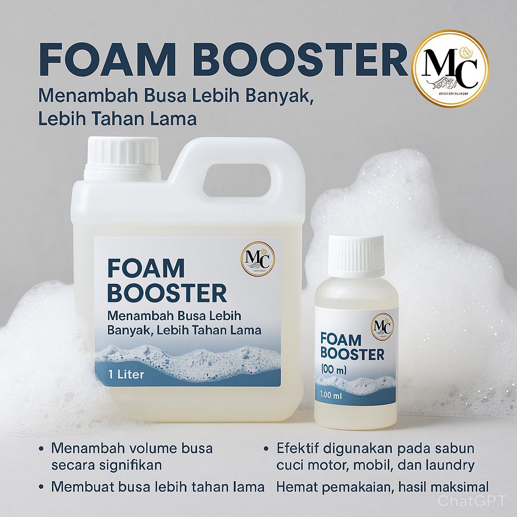 Foam Booster Cairan Penambah Busa Sabun Cuci | 100ml & 1 Liter