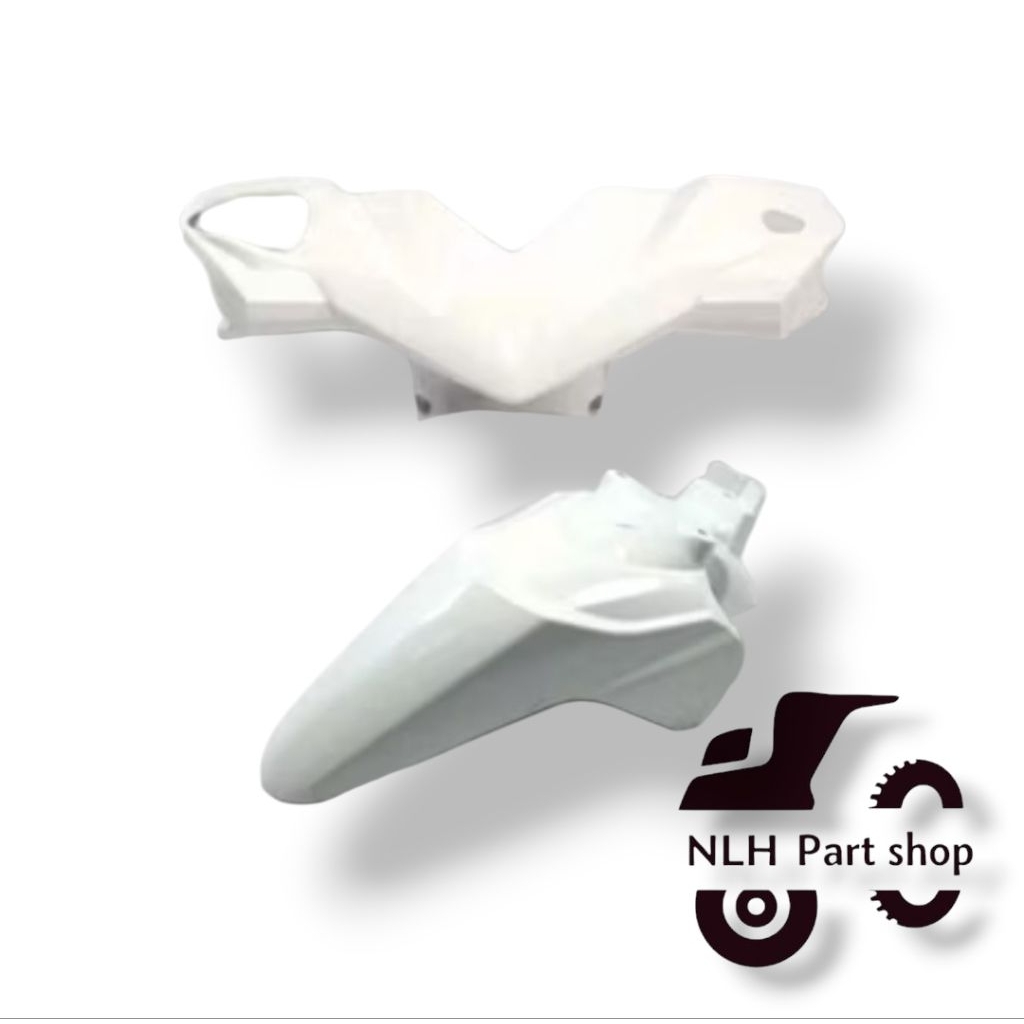 spakbor depan beat karbu dan batok depan beat karbu standar original tahun 2009-2012 warna putih