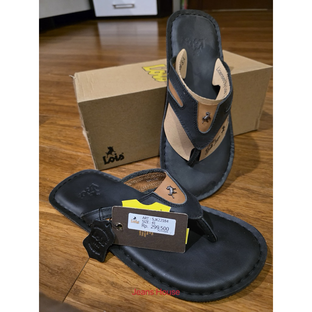 SANDAL PRIA KULIT ASLI | SJKZ2184 | SANDAL JEPIT LOIS