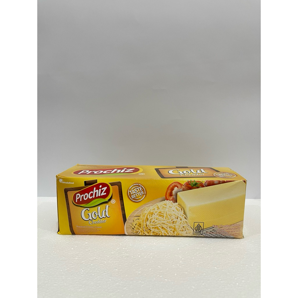 

Keju Prochiz Gold Cheddar Repack 500gr – Praktis & Hemat untuk Baking
