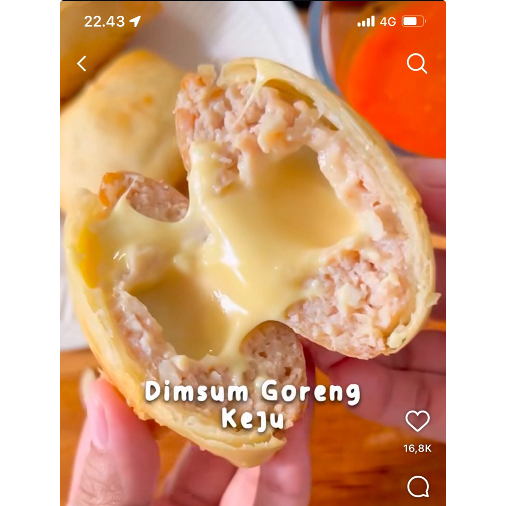 

dimsum goreng keju lumer