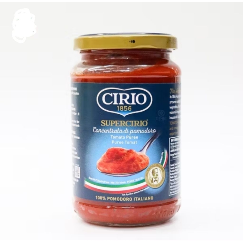 

CIRIO Supercirio Tomato Puree 350 Gram ( Pasta Tomat )
