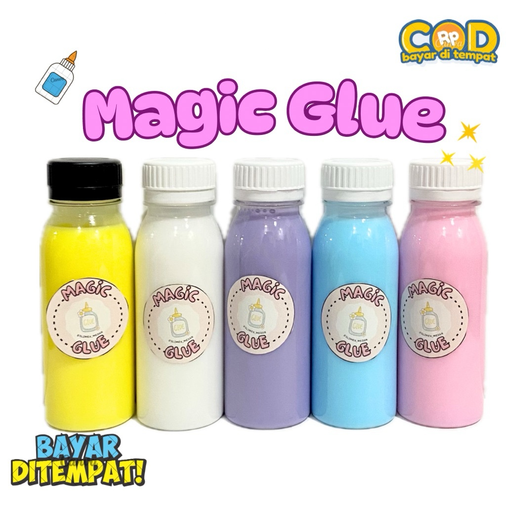 [COD] MAGIC GLUE 100ML BY SLIMEX_MEDAN || BAHAN SLIME || LEM SLIME || LEM FOX || LEM POViNAL || SLIM