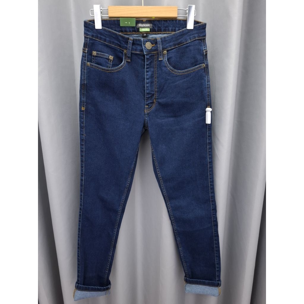 Celana Panjang Denim Pria Greenlight Jeans Slim Original 070325