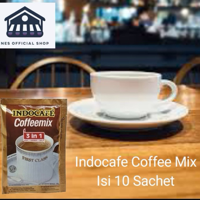 

Indocafe Coffeemix 3 in 1 - @20gr / Renteng x 10 Sachet / Kopi Indokafe